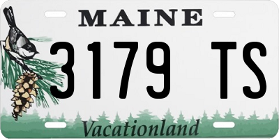 ME license plate 3179TS