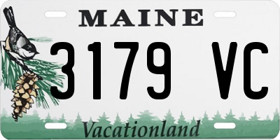 ME license plate 3179VC