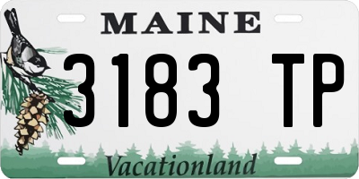 ME license plate 3183TP