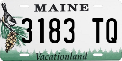 ME license plate 3183TQ