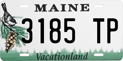 ME license plate 3185TP