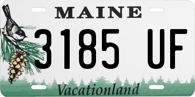 ME license plate 3185UF
