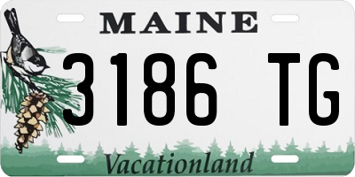 ME license plate 3186TG