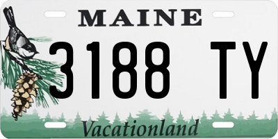 ME license plate 3188TY