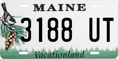 ME license plate 3188UT