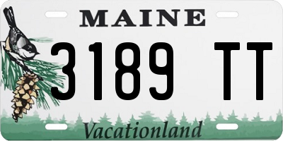 ME license plate 3189TT