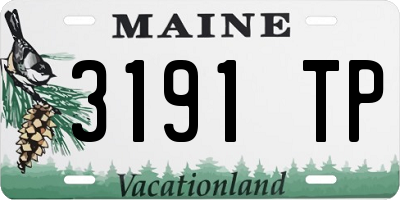 ME license plate 3191TP