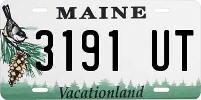 ME license plate 3191UT