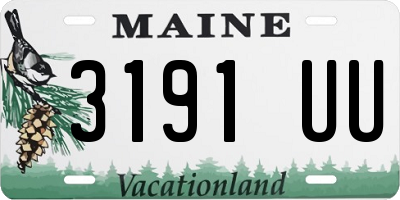 ME license plate 3191UU