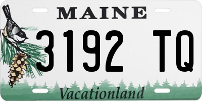 ME license plate 3192TQ