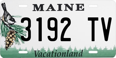 ME license plate 3192TV