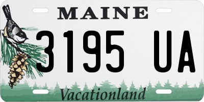 ME license plate 3195UA