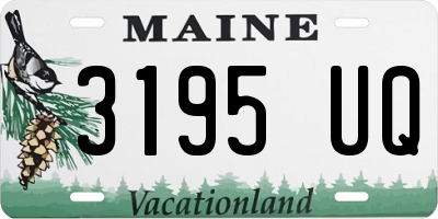 ME license plate 3195UQ
