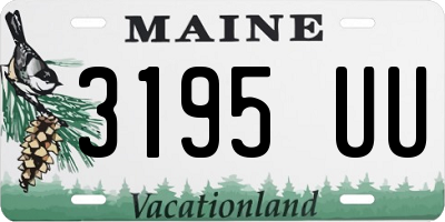 ME license plate 3195UU