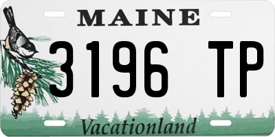 ME license plate 3196TP
