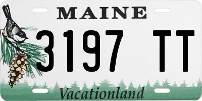 ME license plate 3197TT