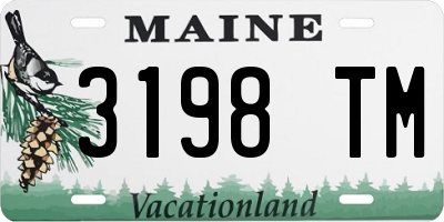 ME license plate 3198TM