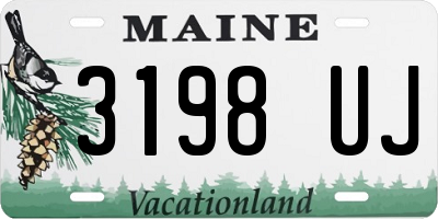 ME license plate 3198UJ