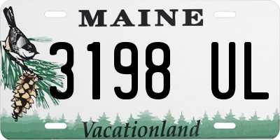 ME license plate 3198UL