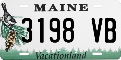 ME license plate 3198VB