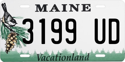 ME license plate 3199UD
