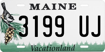 ME license plate 3199UJ