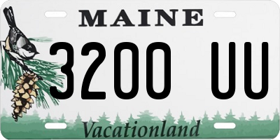 ME license plate 3200UU