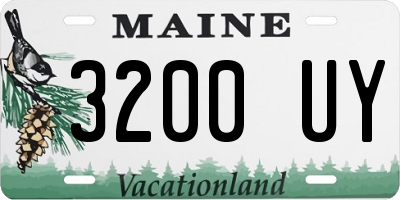 ME license plate 3200UY