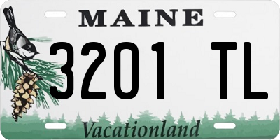ME license plate 3201TL