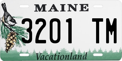 ME license plate 3201TM