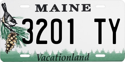 ME license plate 3201TY