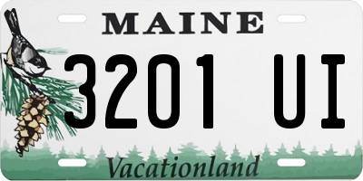ME license plate 3201UI