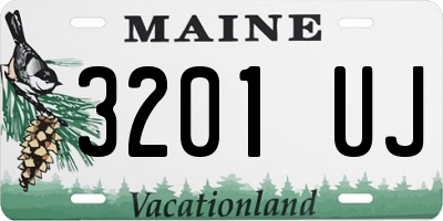 ME license plate 3201UJ