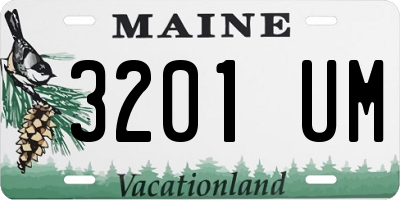 ME license plate 3201UM
