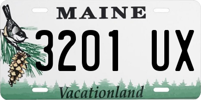ME license plate 3201UX