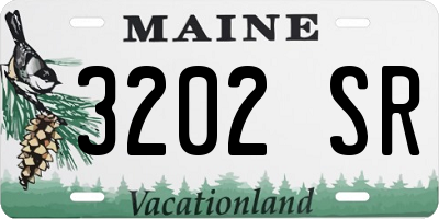 ME license plate 3202SR
