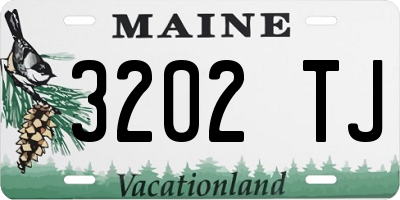 ME license plate 3202TJ