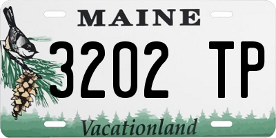 ME license plate 3202TP