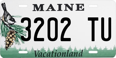 ME license plate 3202TU