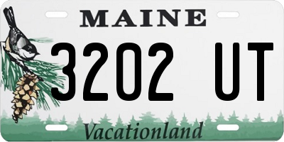 ME license plate 3202UT