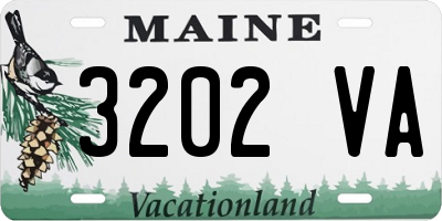 ME license plate 3202VA