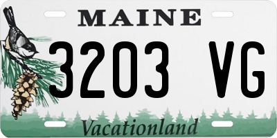 ME license plate 3203VG