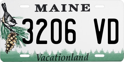 ME license plate 3206VD