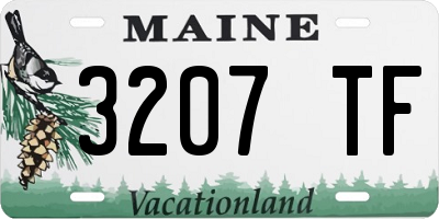 ME license plate 3207TF