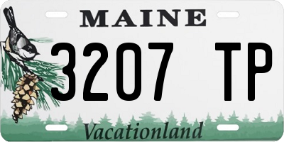 ME license plate 3207TP