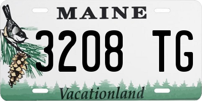 ME license plate 3208TG