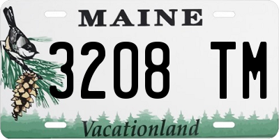 ME license plate 3208TM
