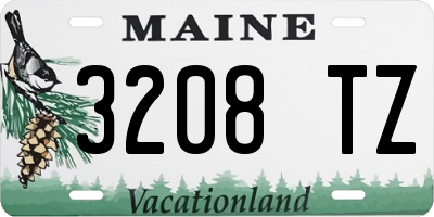 ME license plate 3208TZ