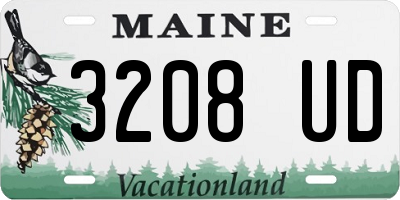 ME license plate 3208UD