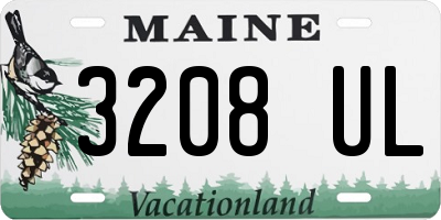 ME license plate 3208UL